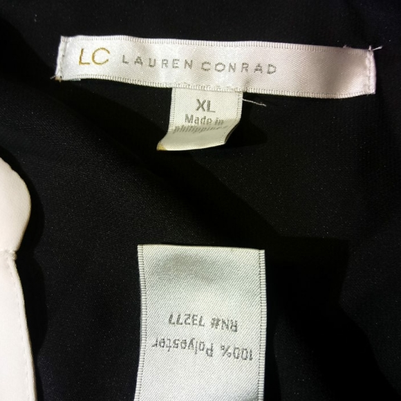 Lauren Conrad sleek bow tie top XL - Picture 3 of 3